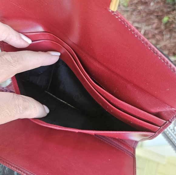 Christian Dior Red Wallet Authentic - Picture 10 of 11